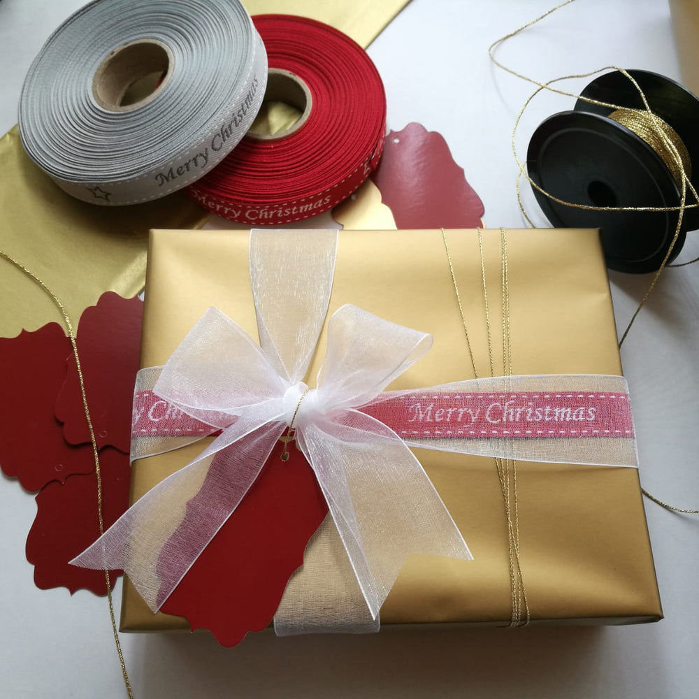 Gift Box wrapped in Luxury Festive Gift Wrap