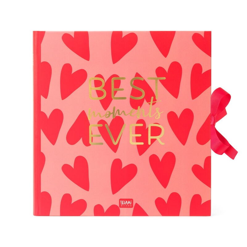 Legami Photo Album Hearts | Cover | Unique Gift Ideas for Her | for Mom | for Women | for Females | for Wife | for Sister | for Girlfriend | for Grandma | for Friends | for Birthday | Gifting Made Simple