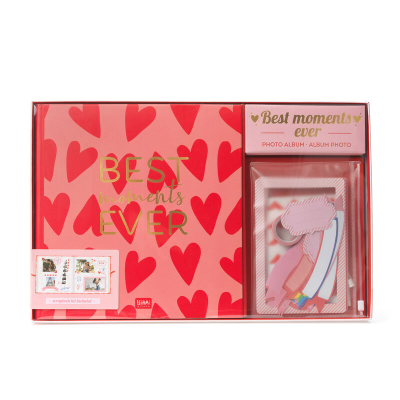 Legami Photo Album Hearts | Box | Unique Gift Ideas for Her | for Mom | for Women | for Females | for Wife | for Sister | for Girlfriend | for Grandma | for Friends | for Birthday | Gifting Made Simple