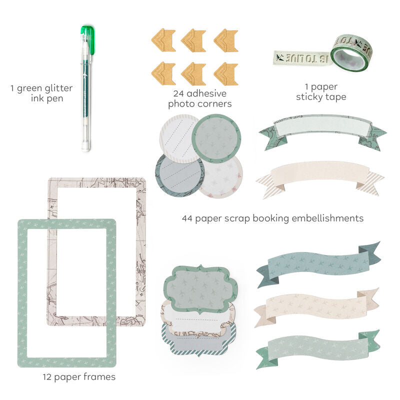 Legami Photo Album Travel | What's inside | Unique Gift Ideas for Her | for Mom | for Women | for Females | for Wife | for Sister | for Girlfriend | for Grandma | for Friends | for Birthday | Gifting Made Simple