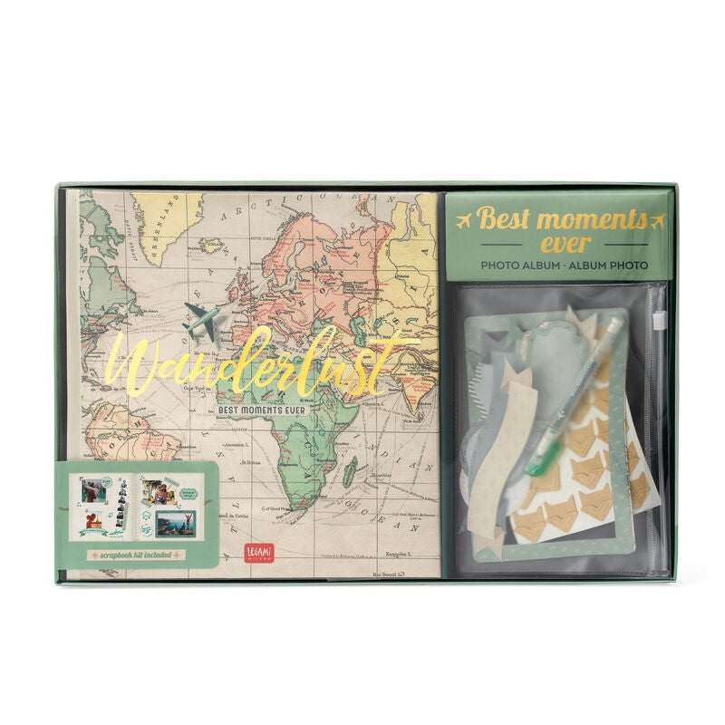 Legami Photo Album Travel | Box | Unique Gift Ideas for Her | for Mom | for Women | for Females | for Wife | for Sister | for Girlfriend | for Grandma | for Friends | for Birthday | Gifting Made Simple