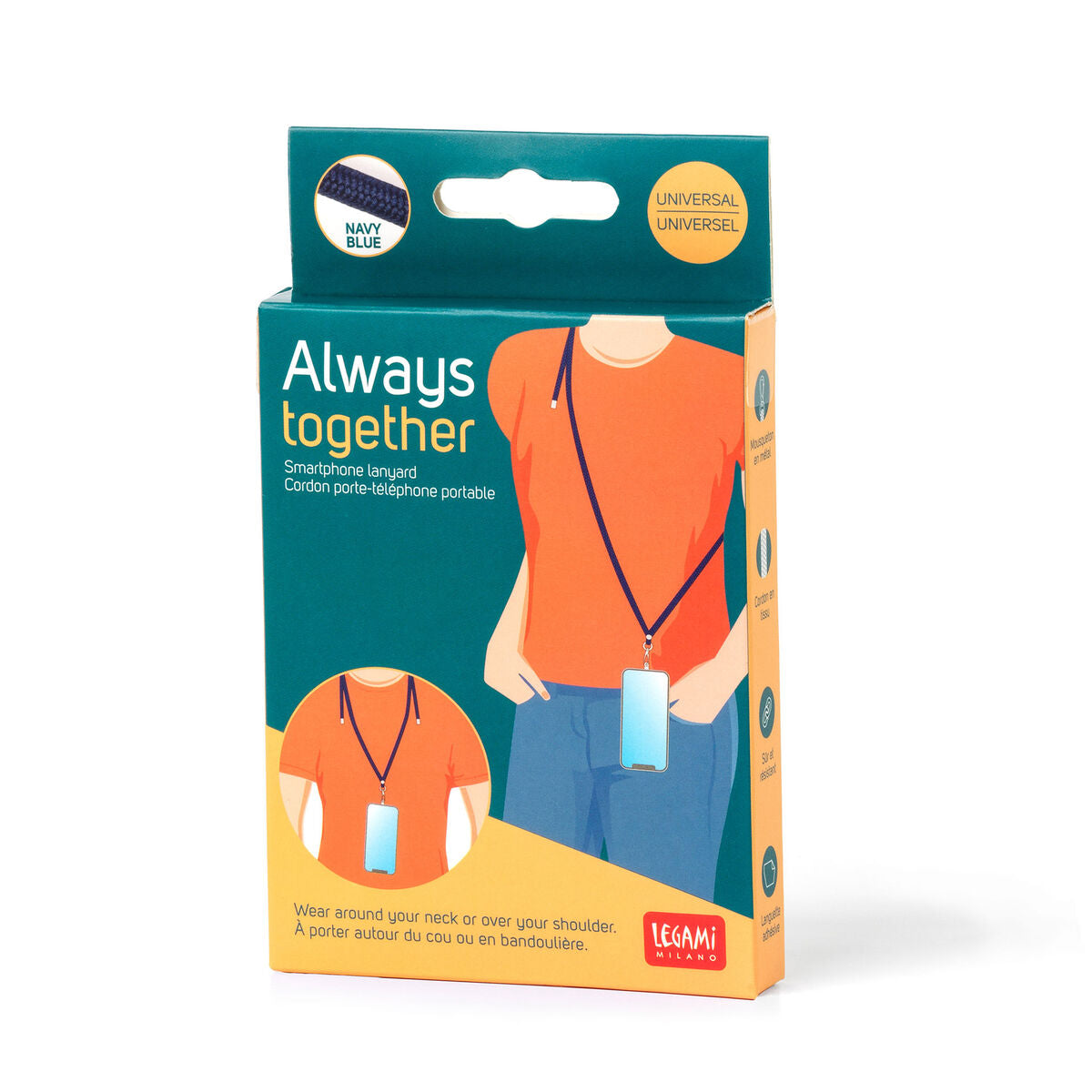 Legami Phone Lanyard | Packaging | Unique Gift Ideas for Her | for Mom | for Women | for Females | for Wife | for Sister | for Girlfriend | for Grandma | for Friends | for Birthday | Gifting Made Simple | Unique Gift Ideas for Him | for Dad | for Men | for Males | for Husband | for Brother | for Boyfriend | for Grandad