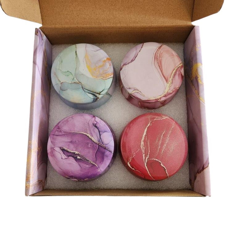 Marble Candle Gift Set | Open Box | Bespoke Gift Boxes | In box | Unique Gift Ideas for Her | for Mom | for Women | for Females | for Wife | for Sister | for Girlfriend | for Grandma | for Friends | for Birthday | Gifting Made Simple