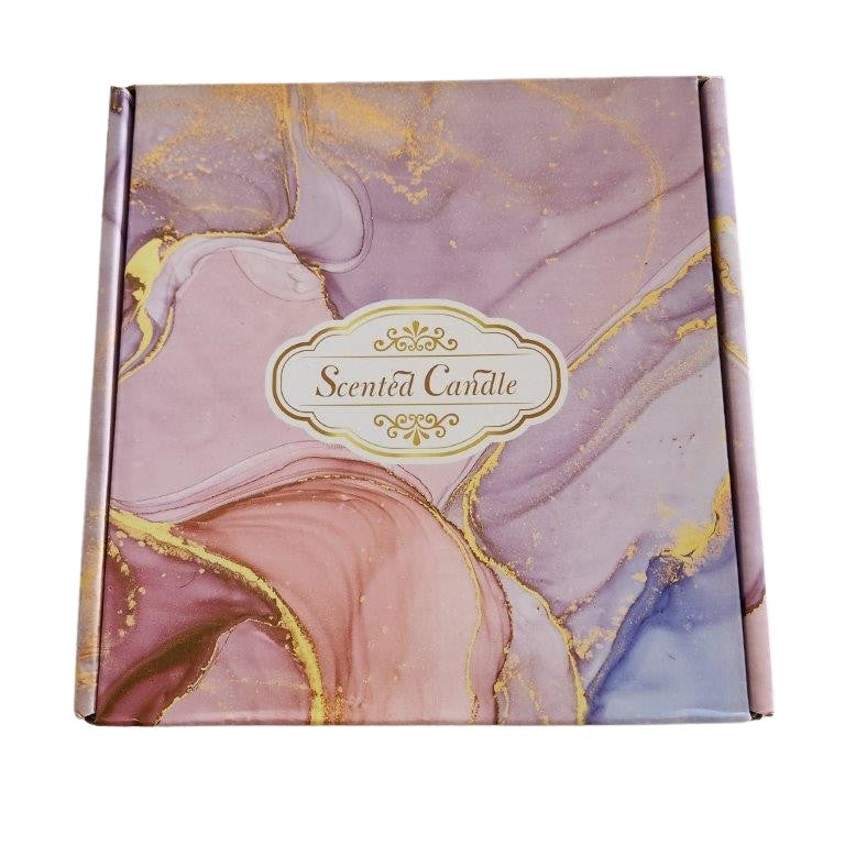 Marble Candle Gift Set | Cover | Bespoke Gift Boxes | In box | Unique Gift Ideas for Her | for Mom | for Women | for Females | for Wife | for Sister | for Girlfriend | for Grandma | for Friends | for Birthday | Gifting Made Simple