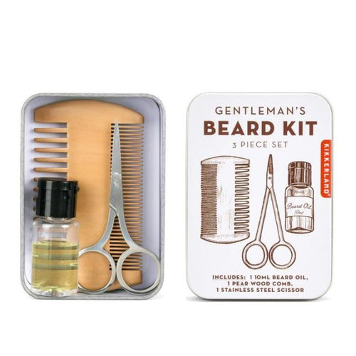 Kikkerland | Beard Kit | Cover | Unique Gift Ideas for Him | for Dad | for Men | for Males | for Husband | for Brother | for Boyfriend | for Grandad | for Friends | for Birthday | Gifting Made Simple
