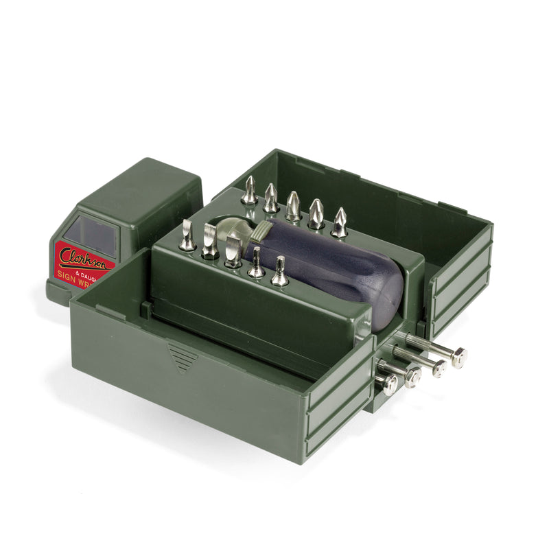 Kikkerland Truck Tool Box | Open | Unique Gift Ideas for Him | for Dad | for Men | for Males | for Husband | for Brother | for Boyfriend | for Grandad