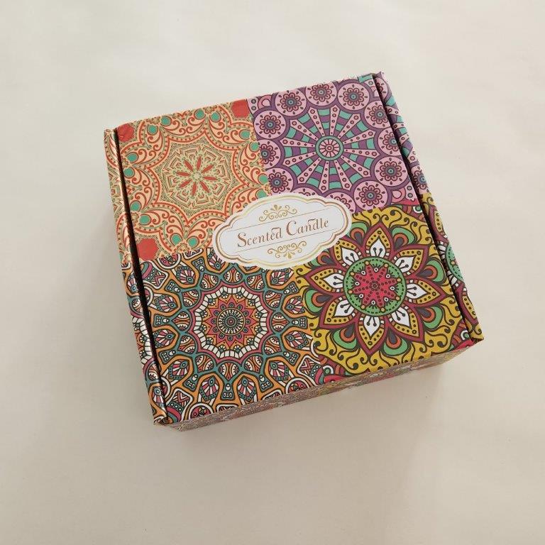 Mandala Candle Gift Set | Cover | Bespoke Gift Boxes | In box | Unique Gift Ideas for Her | for Mom | for Women | for Females | for Wife | for Sister | for Girlfriend | for Grandma | for Friends | for Birthday | Gifting Made Simple