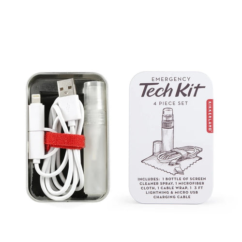 Kikkerland | Emergency Tech Kit | Cover | Unique Gift Ideas for Him | for Dad | for Men | for Males | for Husband | for Brother | for Boyfriend | for Grandad | for Friends | for Birthday | Gifting Made Simple