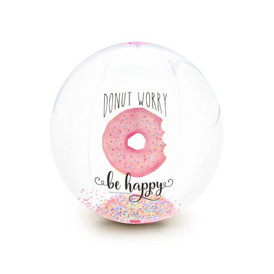 Legami Inflatable Beach Ball - Donut | Cover | Unique Gift Ideas for Her | for Mom | for Women | for Females | for Wife | for Sister | for Girlfriend | for Grandma | for Friends | for Birthday | Gifting Made Simple | Unique Gift Ideas for Him | for Dad | for Men | for Males | for Husband | for Brother | for Boyfriend | for Grandad