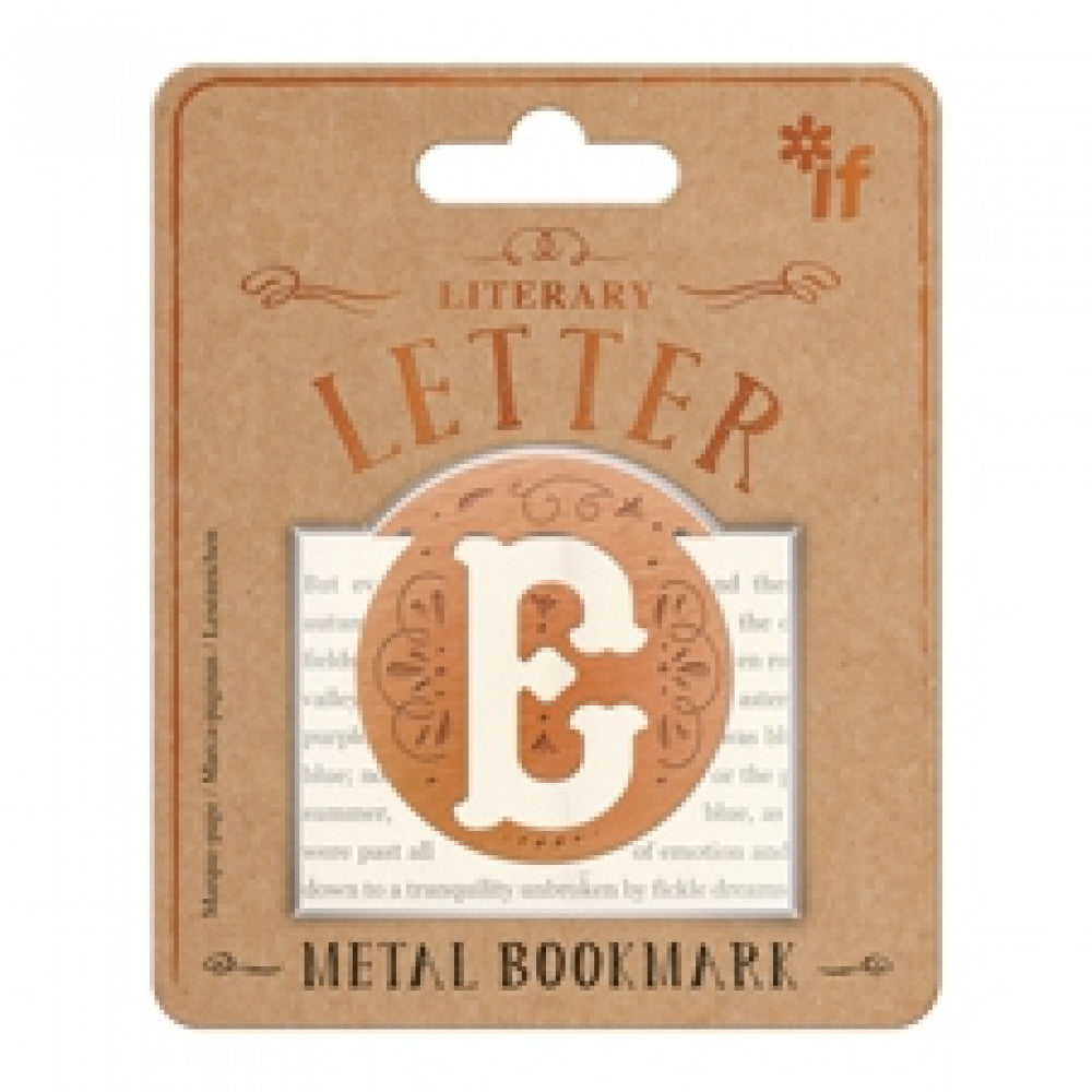 Literary Letter Brass Bookmarks