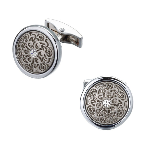 Cufflinks South Africa | Classic | Round Laser Engraved Design | Unique Gift Ideas for Him | for Dad | for Men | for Males | for Husband | for Brother | for Boyfriend | for Grandad | for Friends | for Birthday | Gifting Made Simple