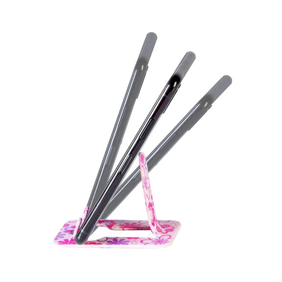 Thinking Gifts Flexistand Phone Stand | Pink Flowers | Flex | Unique Gift Ideas for Her | for Mom | for Women | for Females | for Wife | for Sister | for Girlfriend | for Grandma | for Friends | for Birthday | Gifting Made Simple | Unique Gift Ideas for Him | for Dad | for Men | for Males | for Husband | for Brother | for Boyfriend | for Grandad