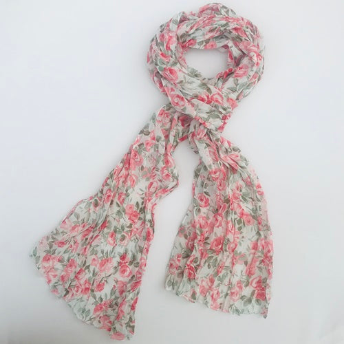 Metallic Mermaid | Floral Scarf - Pink & green | Gift Ideas For Her | Gifting Made Simple