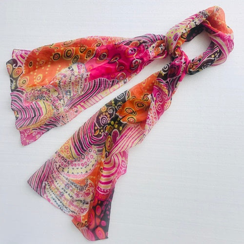 Floral Scarf | Multi | Unique Gift Ideas for Her | for Mom | for Women | for Females | for Wife | for Sister | for Girlfriend | for Grandma | for Friends | for Birthday | Gifting Made Simple