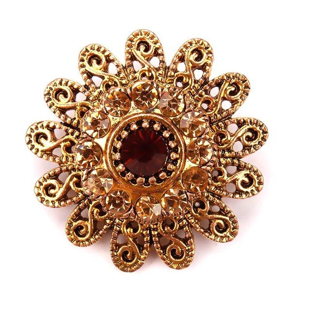 Brooch | Gold Blossom | Unique Gift Ideas for Her | for Mom | for Women | for Females | for Wife | for Sister | for Girlfriend | for Grandma | for Friends | for Birthday | Gifting Made Simple