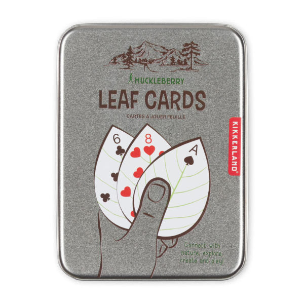 Kikkerland Leaf Playing Cards Front | Vintage Memories | Gift Ideas For Him | For Brother | For Men | For Husband | Gifting Made Simple