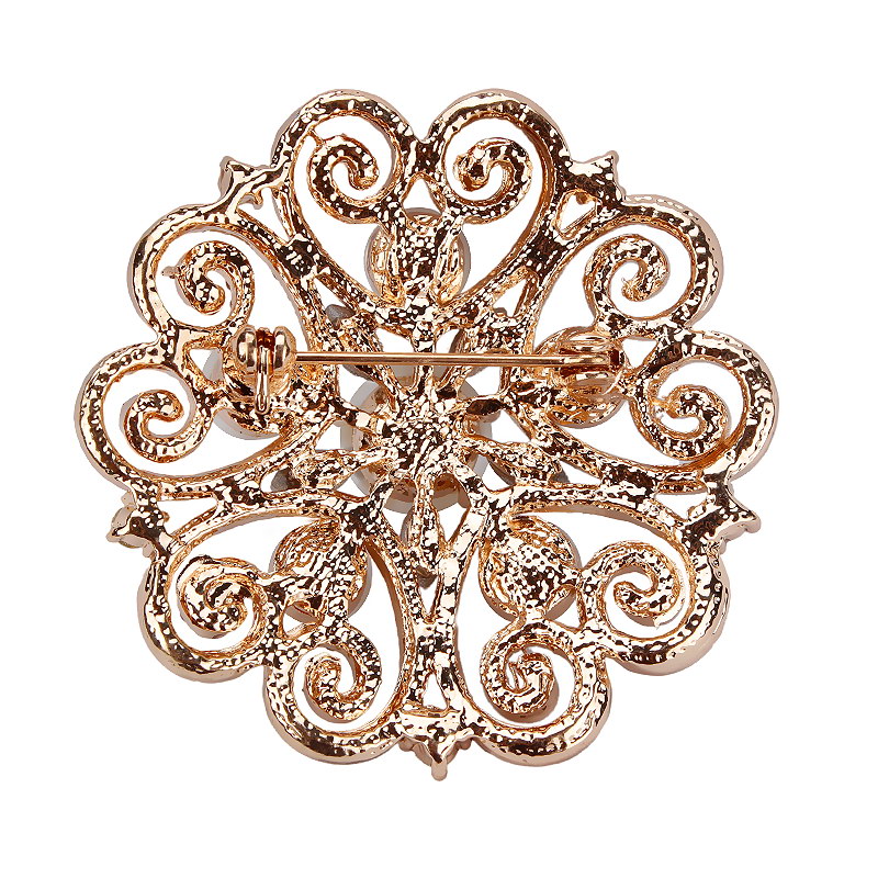 Brooch - Sparkles & Pearls Blossom