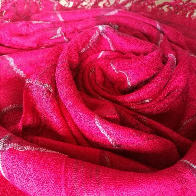 Red winter scarf