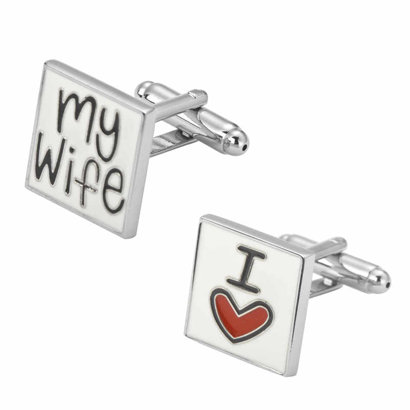 Cufflinks South Africa | Novelty | I Love My Wife | Unique Gift Ideas for Him | for Dad | for Men | for Males | for Husband | for Brother | for Boyfriend | for Grandad | for Friends | for Birthday | Gifting Made Simple