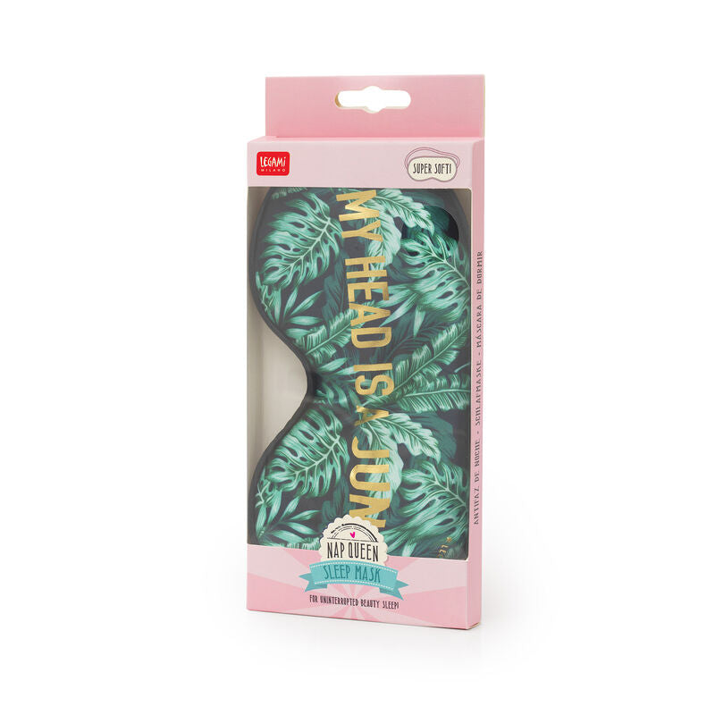 Legami Nap Queen Sleep Mask | Jungle Box | Unique Gift Ideas for Her | for Mom | for Women | for Females | for Wife | for Sister | for Girlfriend | for Grandma | for Friends | for Birthday | Gifting Made Simple | Unique Gift Ideas for Him | for Dad | for Men | for Males | for Husband | for Brother | for Boyfriend | for Grandad