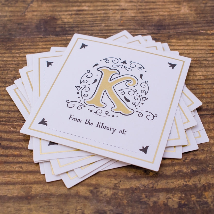 Vintage Letter Book Plates