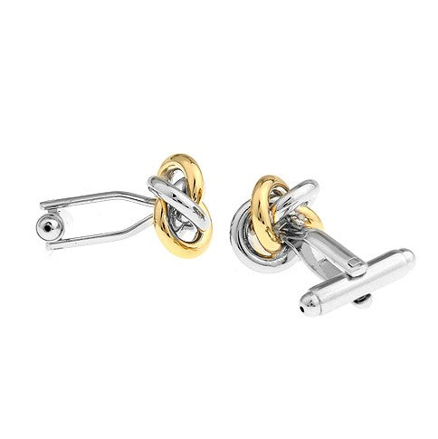knotted cufflinks silver and gold side gifts gift ideas gifting made simple