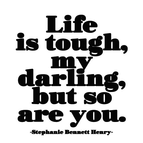 Quotable Life Is Tough Card Gift ideas Gifting Gift shop