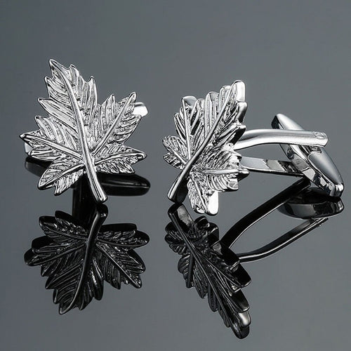 Cufflinks South Africa | Novelty | Leaf Design | Unique Gift Ideas for Him | for Dad | for Men | for Males | for Husband | for Brother | for Boyfriend | for Grandad | for Friends | for Birthday | Gifting Made Simple