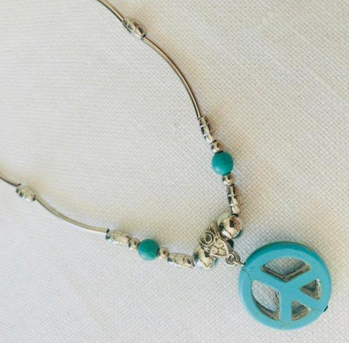 Metallic Mermaid Necklace | Turquoise Peace | Unique Gift Ideas for Her | for Mom | for Women | for Females | for Wife | for Sister | for Girlfriend | for Grandma | for Friends | for Birthday | Gifting Made Simple