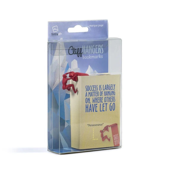 Thinking Gifts Cliffhanger Bookmark | Hanging | Packaging | Unique Gift Ideas for Her | for Mom | for Women | for Females | for Wife | for Sister | for Girlfriend | for Grandma | for Friends | for Birthday | Gifting Made Simple | Unique Gift Ideas for Him | for Dad | for Men | for Males | for Husband | for Brother | for Boyfriend | for Grandad