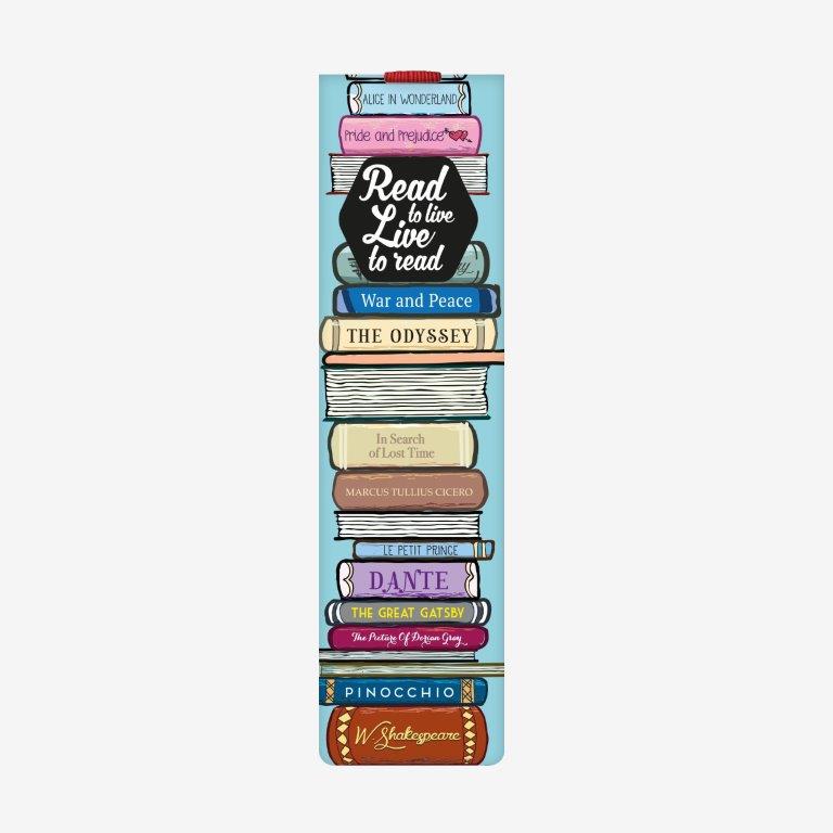 Legami Bookmark - Read to Live - Gifts Gift Ideas Gifting Made Simple