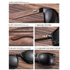 Ralferty Wood Sunglasses | Retro Brown | Details | Gift Ideas For Him | For Men | For Boyfriend | For Dad | For Husband