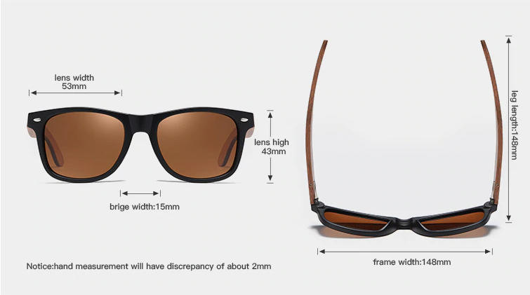 GM Wood Sunglasses - Retro Brown