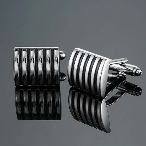 Cufflinks South Africa | Classic | Striped Curve Design | Unique Gift Ideas for Him | for Dad | for Men | for Males | for Husband | for Brother | for Boyfriend | for Grandad | for Friends | for Birthday | Gifting Made Simple
