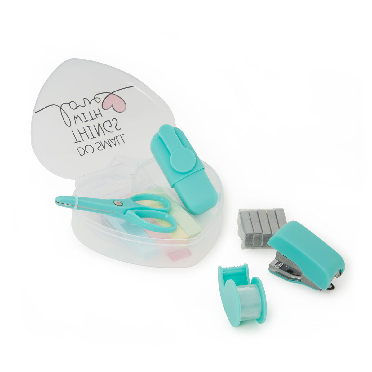 Legami Mini Stationery Set | Heart Open | Unique Gift Ideas for Her | for Mom | for Women | for Females | for Wife | for Sister | for Girlfriend | for Grandma | for Friends | for Birthday | Gifting Made Simple