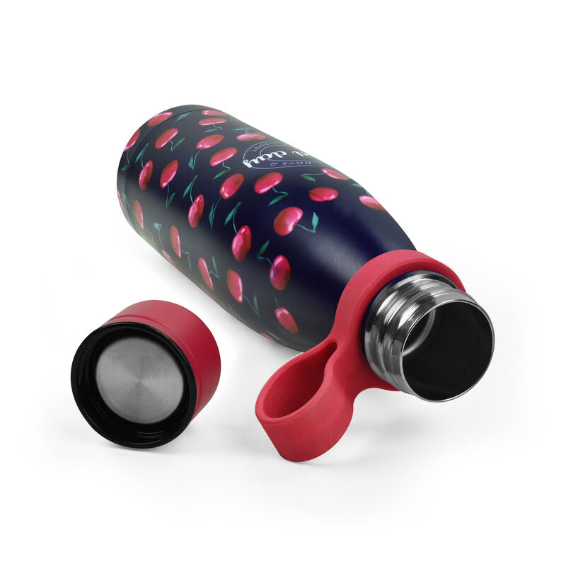 Legami Hot&Cold Vacuum Bottle | Cherry View | Unique Gift Ideas for Her | for Mom | for Women | for Females | for Wife | for Sister | for Girlfriend | for Grandma | for Friends | for Birthday | Gifting Made Simple | Unique Gift Ideas for Him | for Dad | for Men | for Males | for Husband | for Brother | for Boyfriend | for Grandad