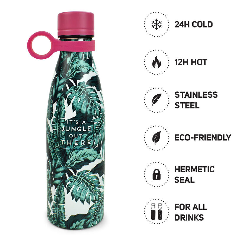 Legami Hot&Cold Vacuum Bottle | Jungle| Unique Gift Ideas for Her | for Mom | for Women | for Females | for Wife | for Sister | for Girlfriend | for Grandma | for Friends | for Birthday | Gifting Made Simple | Unique Gift Ideas for Him | for Dad | for Men | for Males | for Husband | for Brother | for Boyfriend | for Grandad