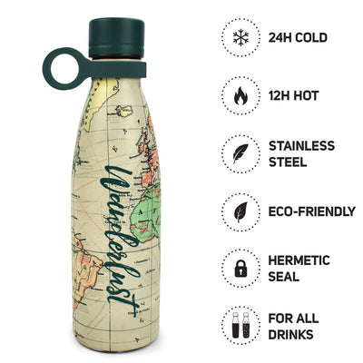 Legami Hot&Cold Vacuum Bottle | Travel | Unique Gift Ideas for Her | for Mom | for Women | for Females | for Wife | for Sister | for Girlfriend | for Grandma | for Friends | for Birthday | Gifting Made Simple | Unique Gift Ideas for Him | for Dad | for Men | for Males | for Husband | for Brother | for Boyfriend | for Grandad