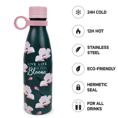 Legami Hot&Cold Vacuum Bottle | Bloom | Unique Gift Ideas for Her | for Mom | for Women | for Females | for Wife | for Sister | for Girlfriend | for Grandma | for Friends | for Birthday | Gifting Made Simple | Unique Gift Ideas for Him | for Dad | for Men | for Males | for Husband | for Brother | for Boyfriend | for Grandad
