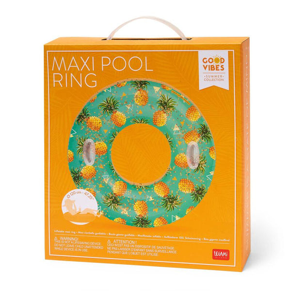 Inflatable Pool Ring - Pineapple - Gifting Made Simple