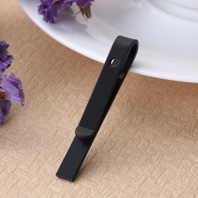 Skinny Tie Clip South Africa | Black | Unique Gift Ideas for Him | for Dad | for Men | for Males | for Husband | for Brother | for Boyfriend | for Grandad | for Friends | for Birthday | for Groom | for Bestman | Gifting Made Simple