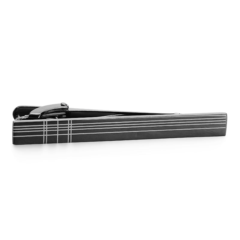 Tie clip black with fine silver gifts gift ideas gifting made simple