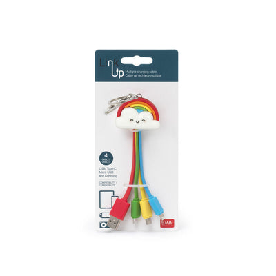 Legami Charging Cable Rainbow | Packaging | Unique Gift Ideas for Her | for Mom | for Women | for Females | for Wife | for Sister | for Girlfriend | for Grandma | for Friends | for Birthday | Gifting Made Simple | Unique Gift Ideas for Him | for Dad | for Men | for Males | for Husband | for Brother | for Boyfriend | for Grandad