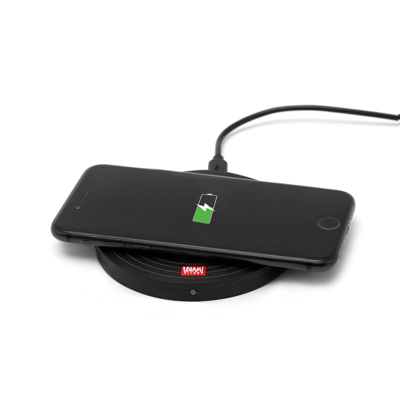 Legami Super Fast Wireless Charger - Vinyl | In Use | Unique Gift Ideas for Her | for Mom | for Women | for Females | for Wife | for Sister | for Girlfriend | for Grandma | for Friends | for Birthday | Gifting Made Simple | Unique Gift Ideas for Him | for Dad | for Men | for Males | for Husband | for Brother | for Boyfriend | for Grandad