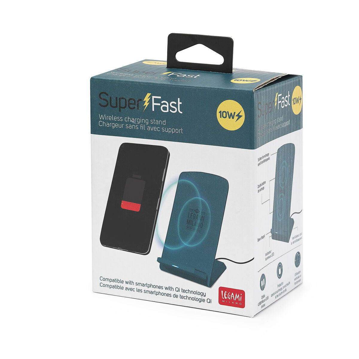 Legami Super Fast Wireless Charging Stand | Box | Unique Gift Ideas for Her | for Mom | for Women | for Females | for Wife | for Sister | for Girlfriend | for Grandma | for Friends | for Birthday | Gifting Made Simple | Unique Gift Ideas for Him | for Dad | for Men | for Males | for Husband | for Brother | for Boyfriend | for Grandad