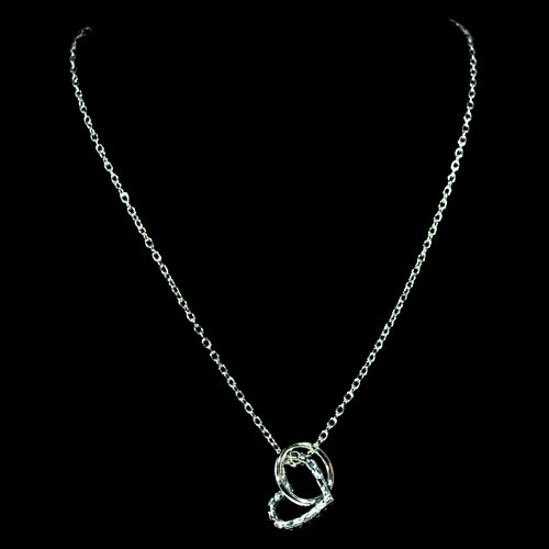 Metallic Mermaid | Silver Heart Necklace | Unique Gift Ideas for Her | for Mom | for Women | for Females | for Wife | for Sister | for Girlfriend | for Grandma | for Friends | for Birthday | Gifting Made Simple