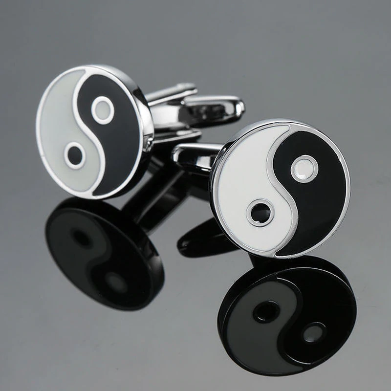 Cufflinks South Africa | Classic | Ying Yang | Unique Gift Ideas for Him | for Dad | for Men | for Males | for Husband | for Brother | for Boyfriend | for Grandad | for Friends | for Birthday | Gifting Made Simple