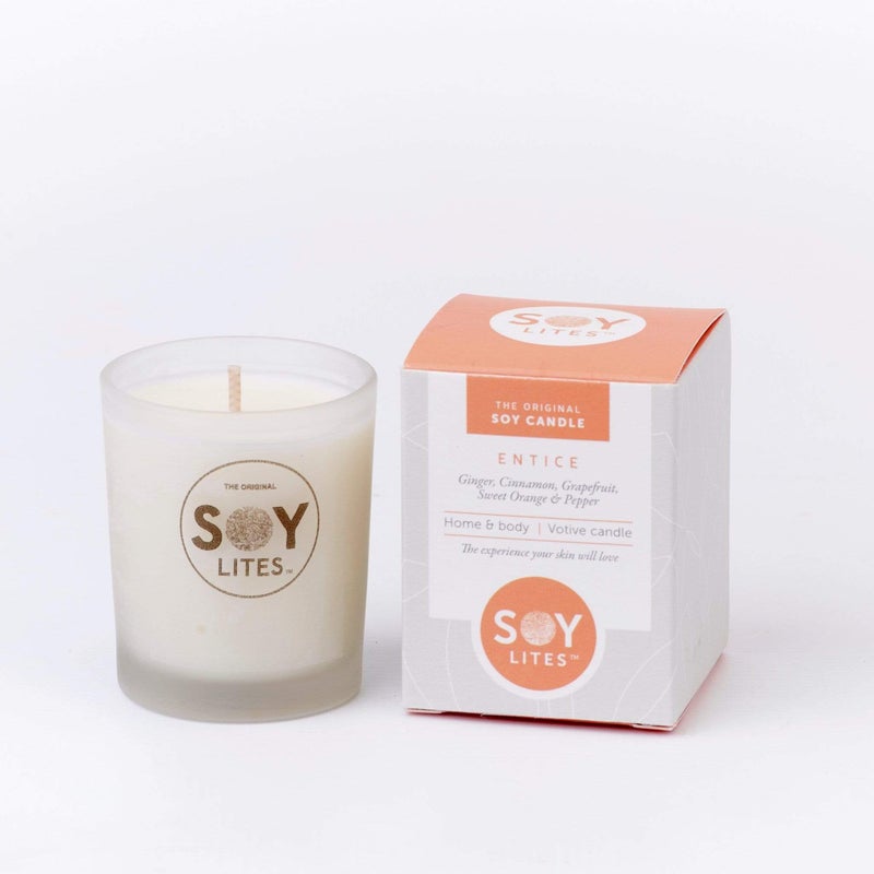 SoyLites Votive Candle | Entice | Unique Gift Ideas for Her | for Mom | for Women | for Females | for Wife | for Sister | for Girlfriend | for Grandma | for Friends | for Birthday | Gifting Made Simple