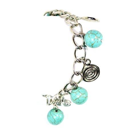 metallic mermaid turquoise marble ball bracelet gifts gift ideas gifting made simple