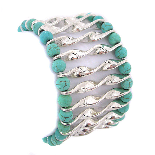 Metallic Mermaid | Bespoke Turquoise & Silver Bracelet | Gift Ideas For Her | Gifting Made Simple